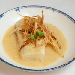 Arroz, pescado y carne