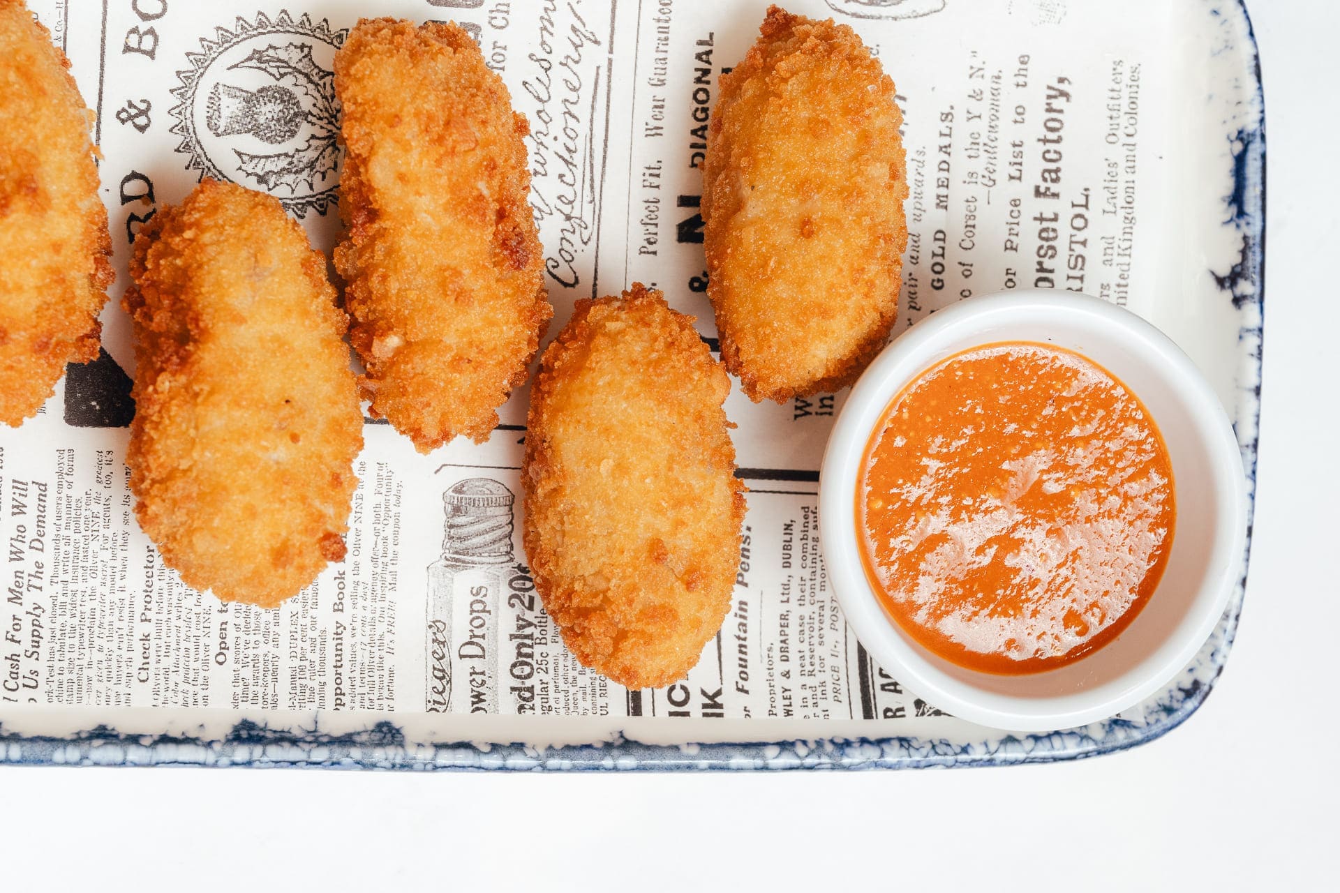 Croquetas Caseras, Restaurante, Cruz Blanca Las Murallas, Madrid