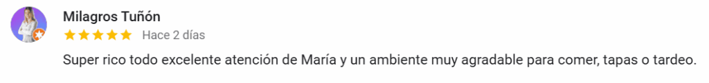 Reseña Milagros Restaurante Las Murallas Cruz Blanca 
