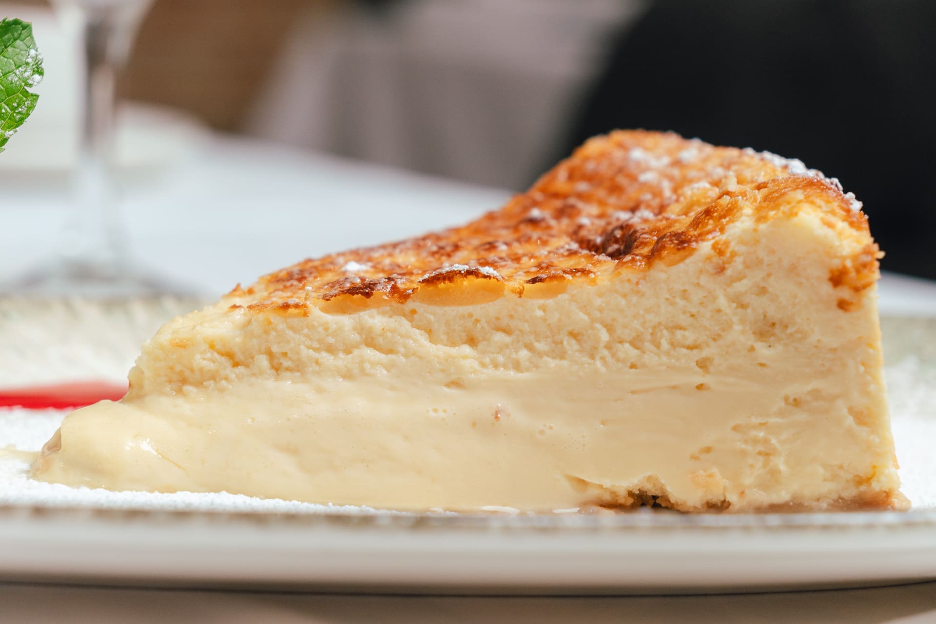 Plato de Tarta de Queso casera, Restaurante Cruz Blanca las Murallas